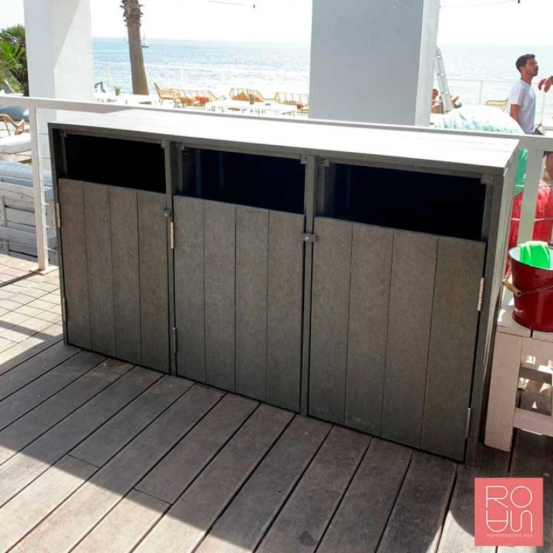 Cobre contenidor Triple TRIPOLI | Plàstic Reciclat Sostenible